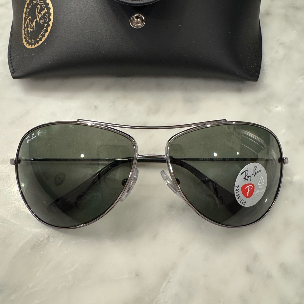 Ray-Ban Sunglasses gunmetal and green